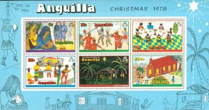 R62-0022 ANGUILLA 330a MH SS CHRISTMAS 1978 BIN $2.00 (2)