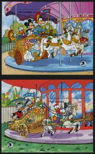 Gambia 898-907 MNH Disney Characters riding Carousel Horses