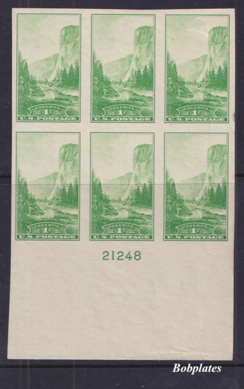 BOBPLATES US #756 Yosemite Huge Bottom Plate Block 21248 XF NH SCV= $4.5 *