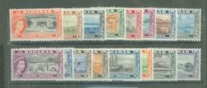 Bahamas #158-173 Unused Single (Complete Set)