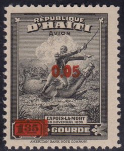 1948 Haiti Stamps Death in Battle of General François Capois Surcharged MNH