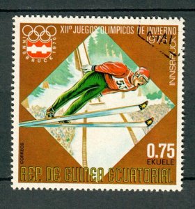 Equatorial Guinea Innsbruck Winter Olympics used CTO single