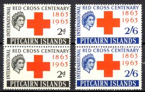 Pitcairn Islands Sc# 36-37 MNH Pair 1963 Red Cross