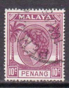 Malaya-Penang   #35  used  (1954)  