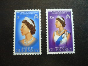Stamps - Guernsey - Scott# 145-146 - Mint Never Hinged Set of 2 Stamps