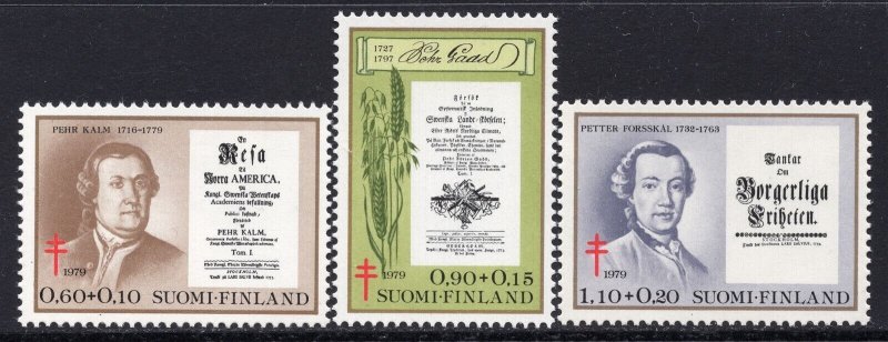 2259 - Finland 1979 - The prevention of tuberculosis - Scientists - MNH Set