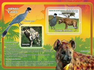 Guinea - Bissau 2008 - Hyenas, birds S/s Y&T 401, Michel 3842/BL653