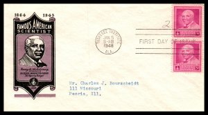 US 953 George Washington Carver Ioor Typed FDC