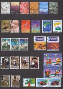 2002 - SAN MARINO - Complete year set - Scott #1522 and others - MNH**