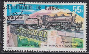 Djibouti 486 Train Over Bridge 1979