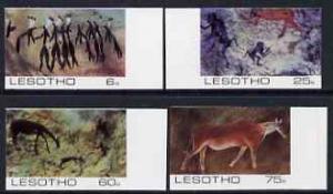 Lesotho 1983 Rock Paintings set of 4 in unmounted mint ma...