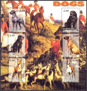 Tadjikistan 2001 Dogs Sheet MNH Private