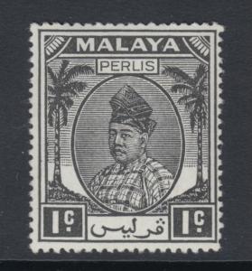 XG-P186 MALAYA - Perlis, 1951 1C. Black SG7 MNH