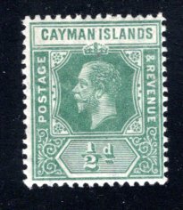 Cayman Islands #33, unused, F/VF, Cat $3.25   ...   1250022/53