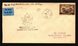 Canada 1932 FFC Montreal Lake to Lac La Ronge - L2023