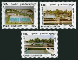 Cambodia 1569-1571,MNH.Michel 1667-1669. Water treatment plants,1996.