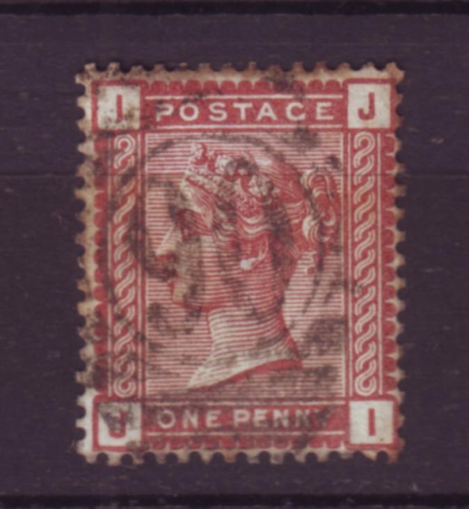 J19775 Jlstamps 1880-1 great britain used #79 queen