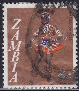 Zambia 43 USED 1968 Vimbuza Dancer