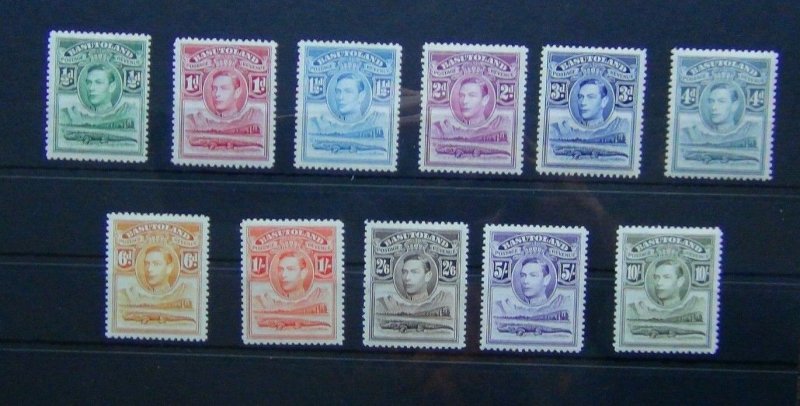 Basutoland 1938 set to 10s MM SG18 - SG28  