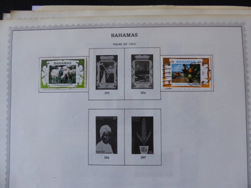 Bahamas 1884-1991 Stamp Collection on Album Pages