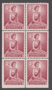 Australia #318a Mint Booklet Pane of 6