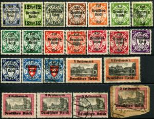 DANZIG German Administration SC# 241-254 Postage Stamps Collection 1939 MLH USED