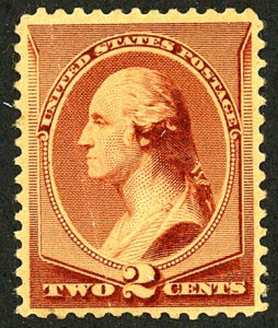 U.S. #210 MINT OG NH Crease