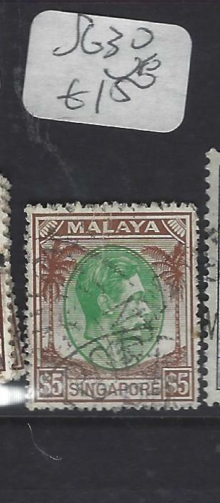 SINGAPORE (PP0502B)  KGVI  $5.00   SG 30     VFU