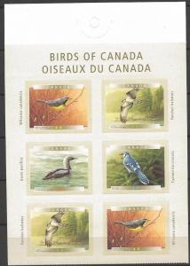 Canada Mint VF-NH #1846a-b Birds of Canada pane/6