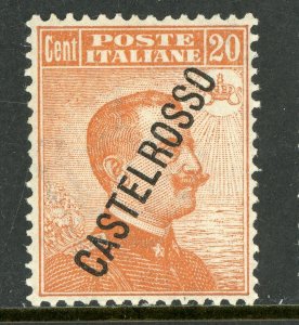 Italy 1924 Castelrosso 20¢ Orange Scott #68 Mint G971