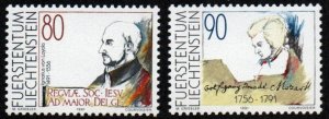 Liechtenstein # 957 - 958 MNH