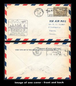 CANADA First Flight Covers (34) all early mostly Postmaster signed