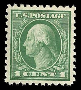 # 424 MINT NEVER HINGED GREEN GEORGE WASHINGTON XF+