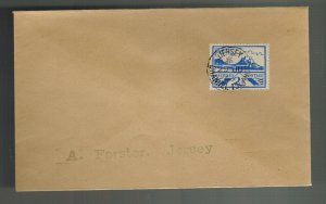 1943 Occuppied Jersey England Channel islands Cover A Forster