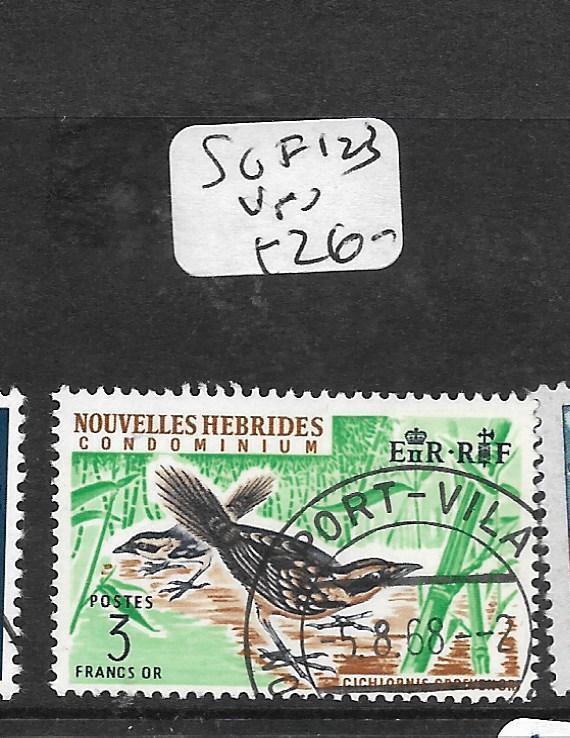 NEW HEBRIDES FRENCH   (P0506B)  3 FR BIRD  SG F123   VFU