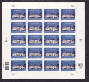 USA-Sc#3445- id12-unused NH sheet-The White House-2000-