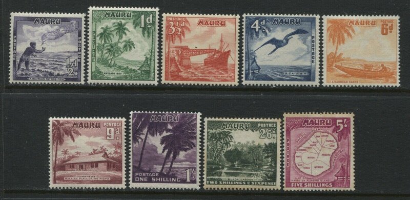 Nauru complete set mint o.g. hinged