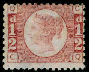 SG49, ½d rose plate 14, M MINT. Cat £120. CQ