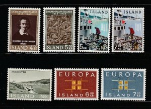 Iceland 352-358 Sets MNH Various