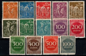 Germany #221-34 VF Unused CV $3.65