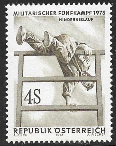 AUSTRIA 1973 International Military Pentathlon Championships Issue Sc 946 MNH