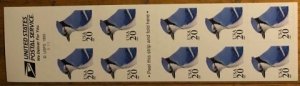 Scott 3048a 20c Blue Jay Booklet Mint VF NH