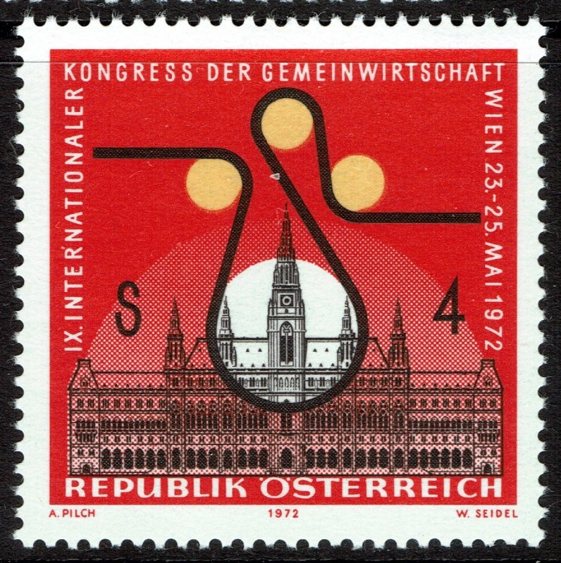 Austria #922  MNH - Vienna City Hall (1972)