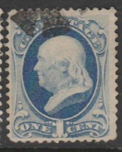 U.S. Scott #182 Franklin Stamp - Used Single