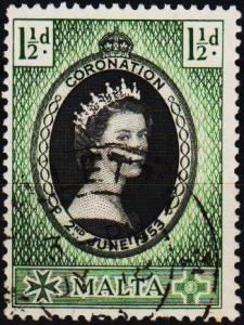 Malta. 1953  1 1/2d S.G.261 Fine Used