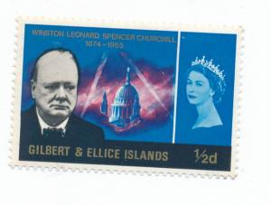 Gilbert & Ellice Islands 1965 Scott 106 MH - Churchill 