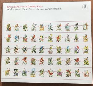 USPS 1984 Birds & Flowers of the 50;Stares Book 59 Pages NO Stamps Beautiful L35