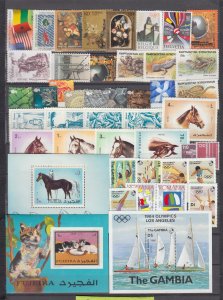 Z5087 JL stamps worldwide mnh lot with 3 s/s