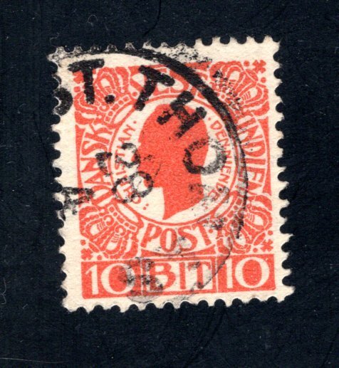 Danish West Indies #32,  F/VF,  Used,   CV $3.25 ....1630028