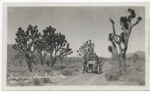 Ephemera: 1911 - Gentleman Travelers in the desert near Searchlight, Nevada